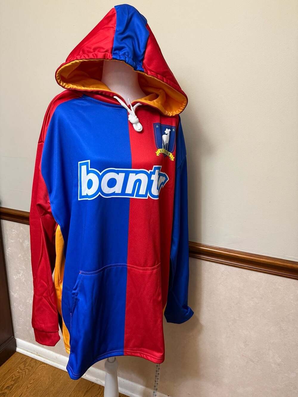 Ted Lasso AFC Richmond Bantr Jersey Hoodie 2X large Blue Red